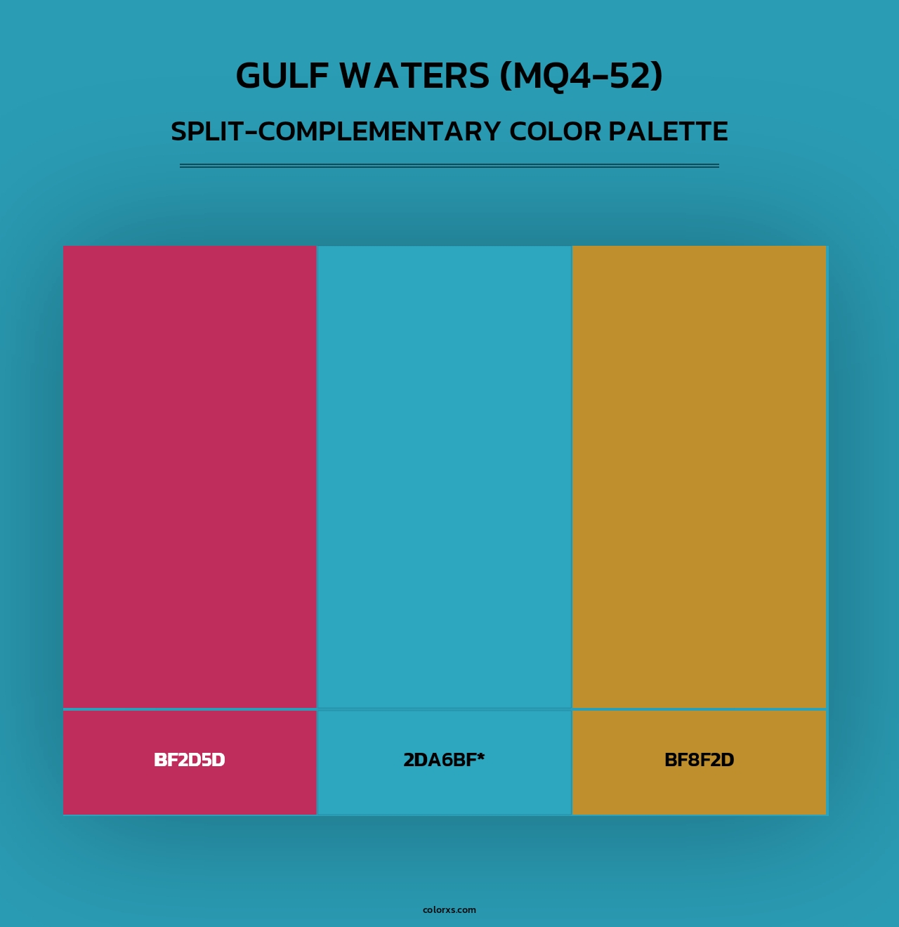 Gulf Waters (MQ4-52) - Split-Complementary Color Palette
