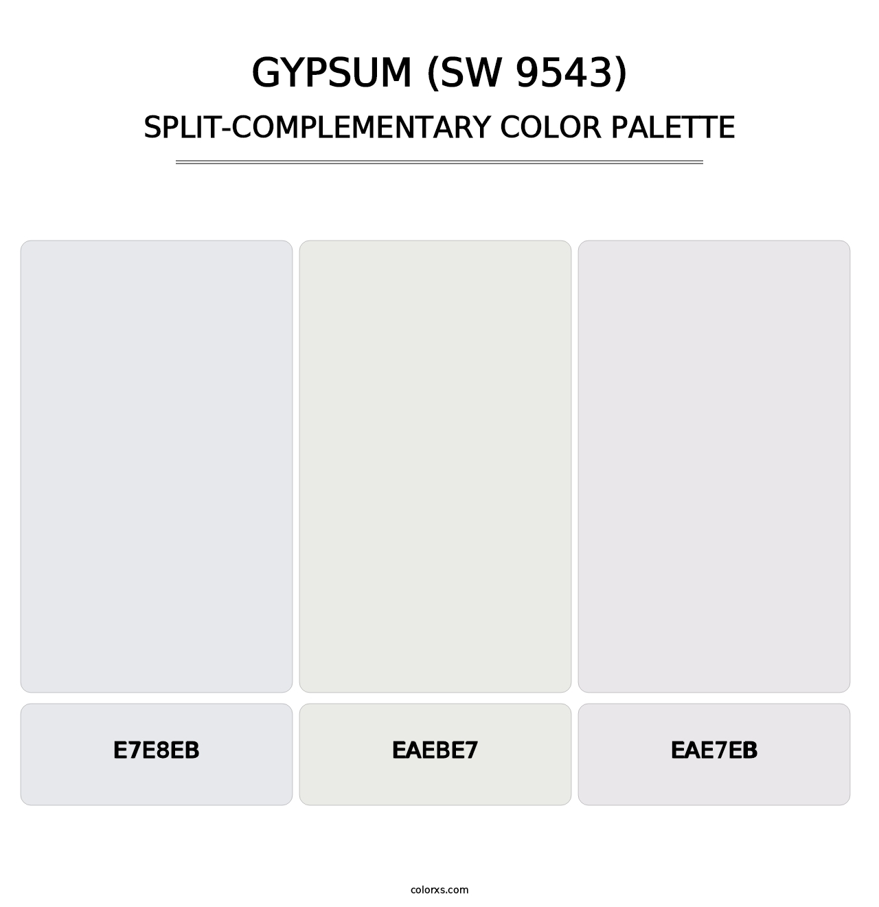 Gypsum (SW 9543) - Split-Complementary Color Palette
