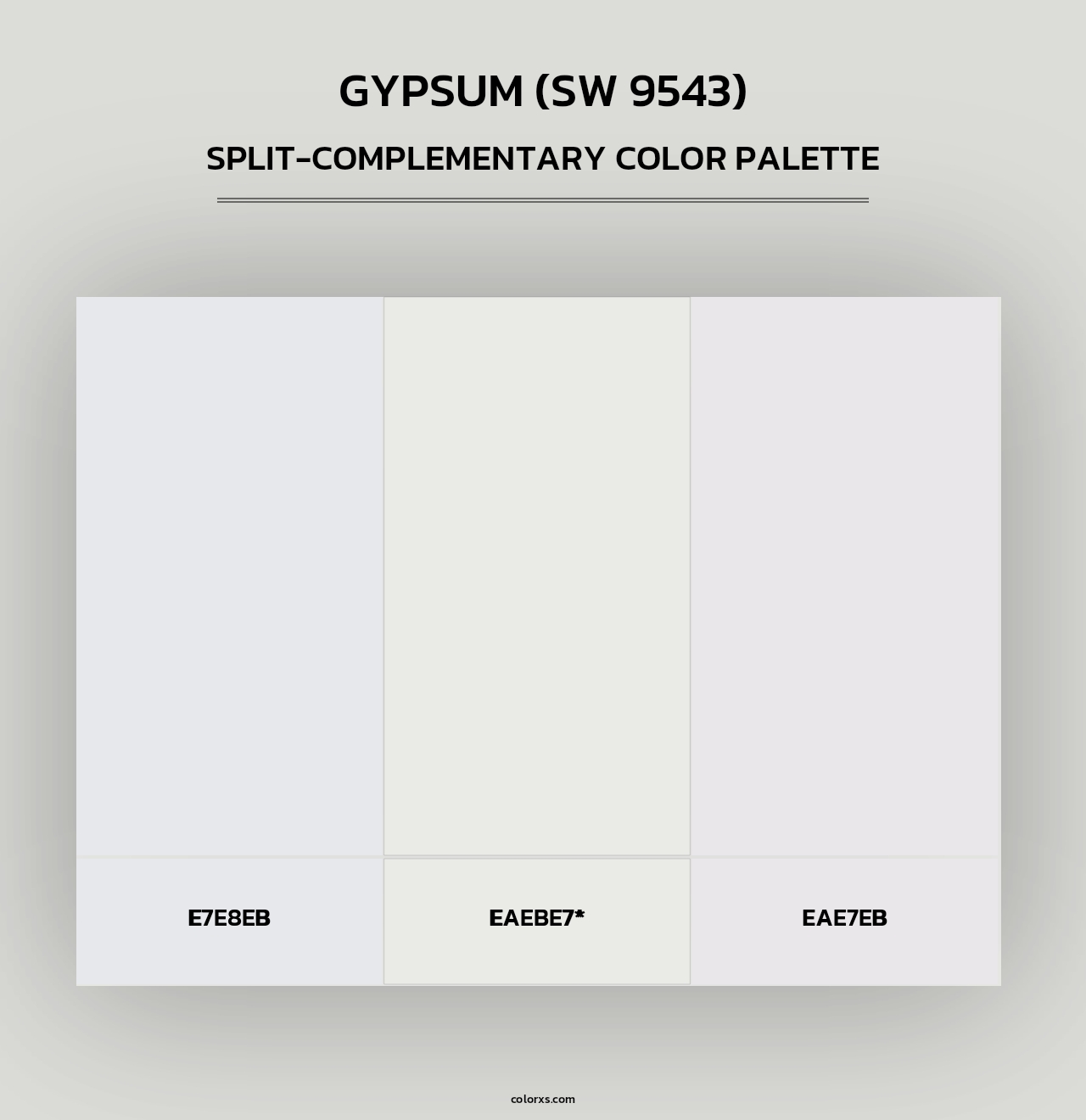 Gypsum (SW 9543) - Split-Complementary Color Palette
