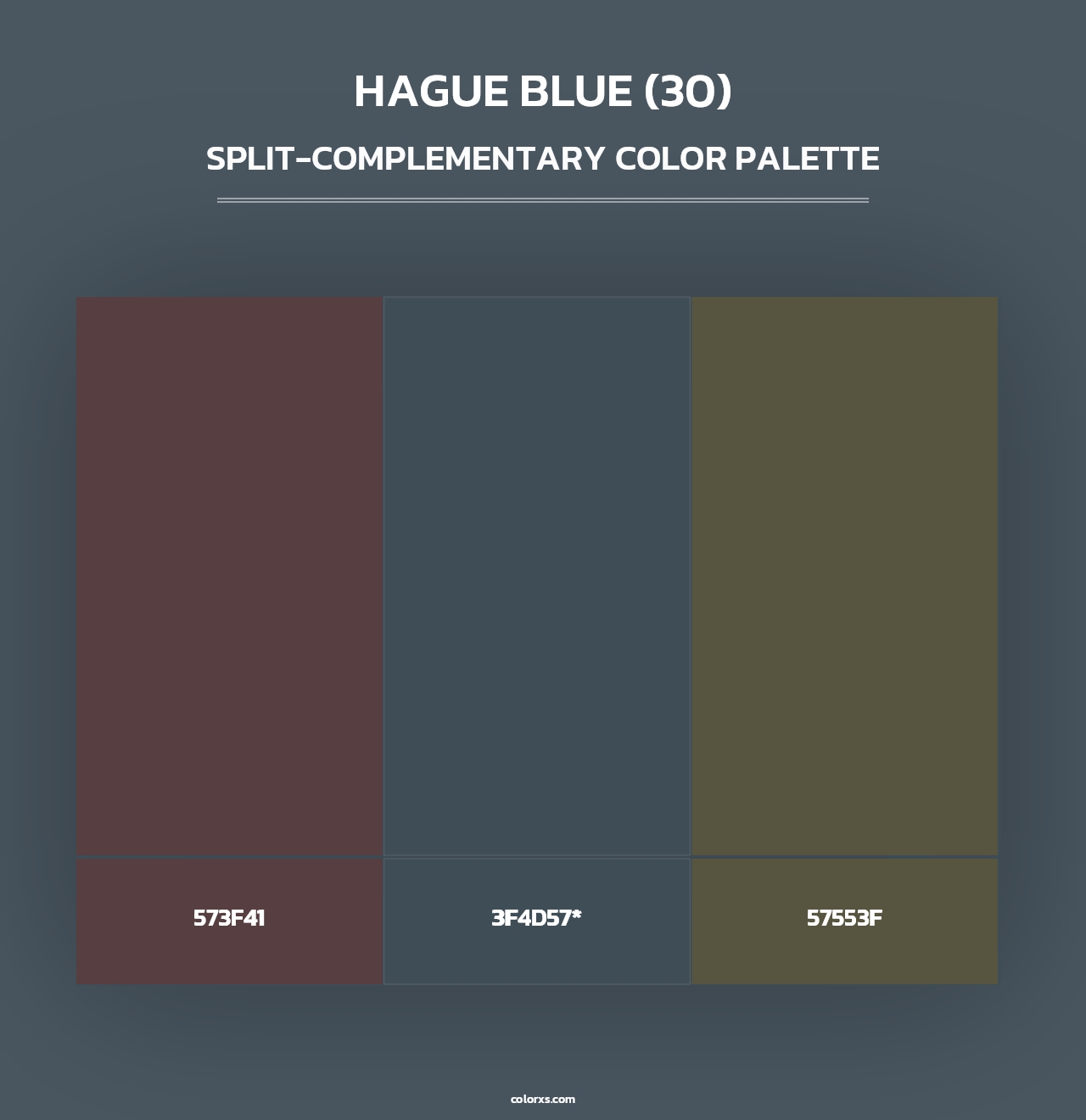 Hague Blue (30) - Split-Complementary Color Palette