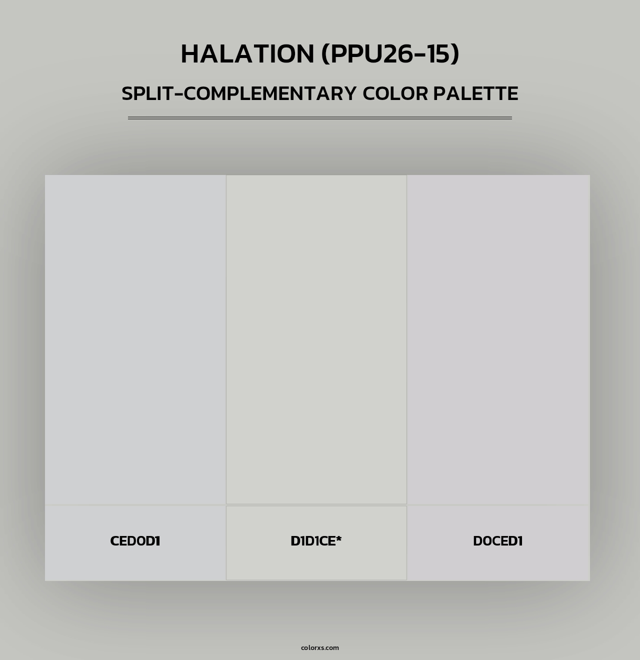 Halation (PPU26-15) - Split-Complementary Color Palette