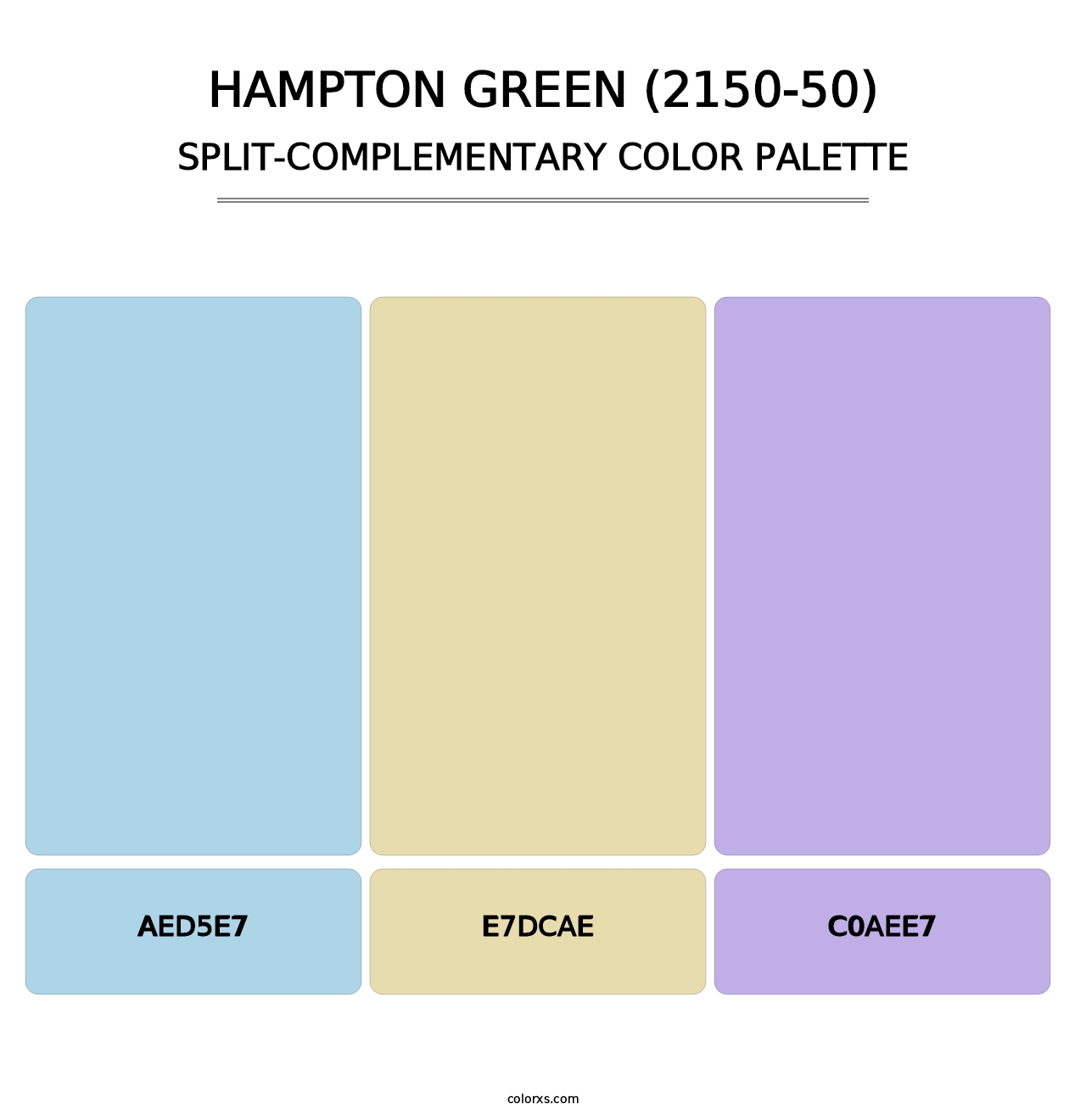 Hampton Green (2150-50) - Split-Complementary Color Palette