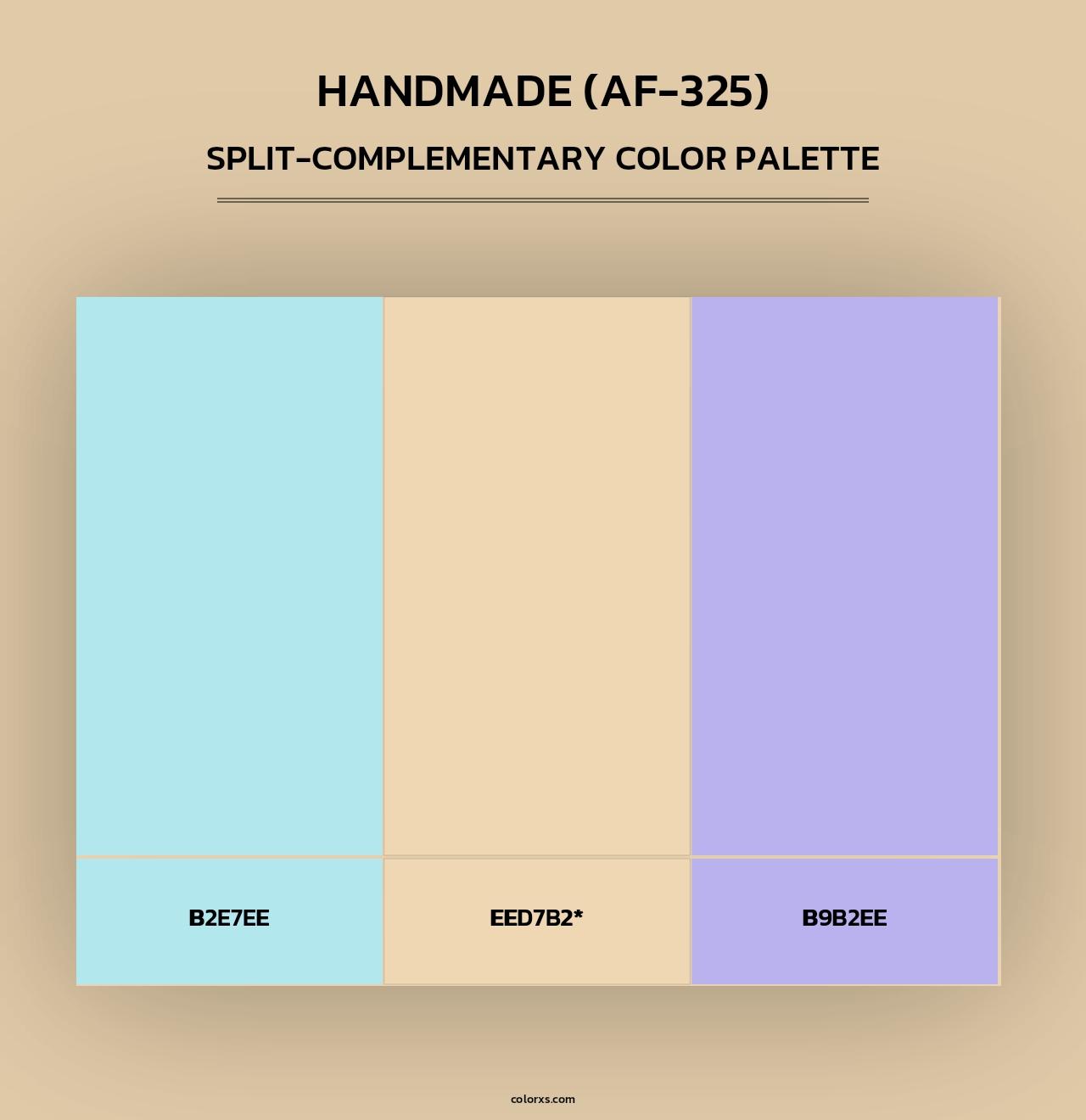 Handmade (AF-325) - Split-Complementary Color Palette