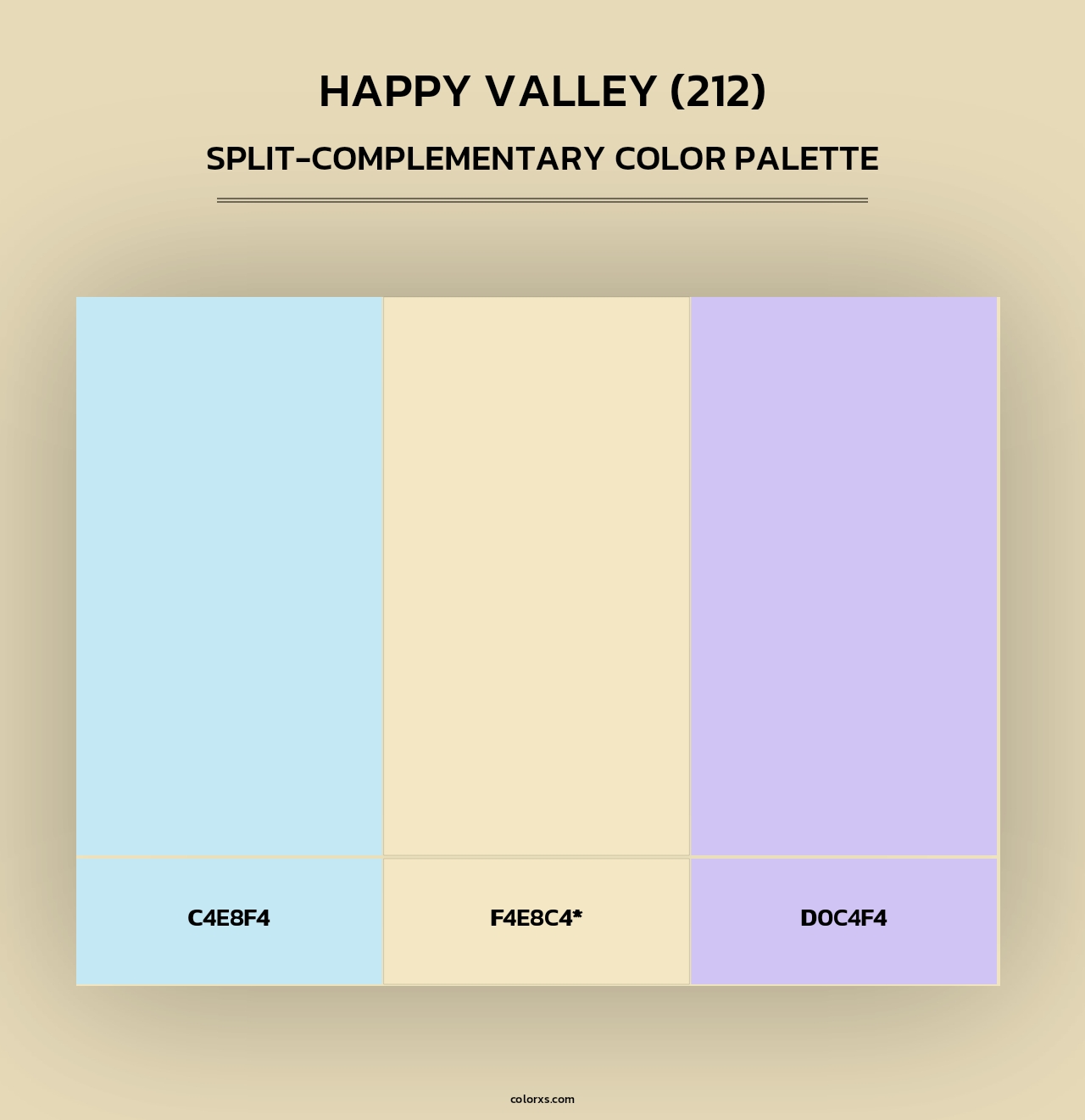 Happy Valley (212) - Split-Complementary Color Palette