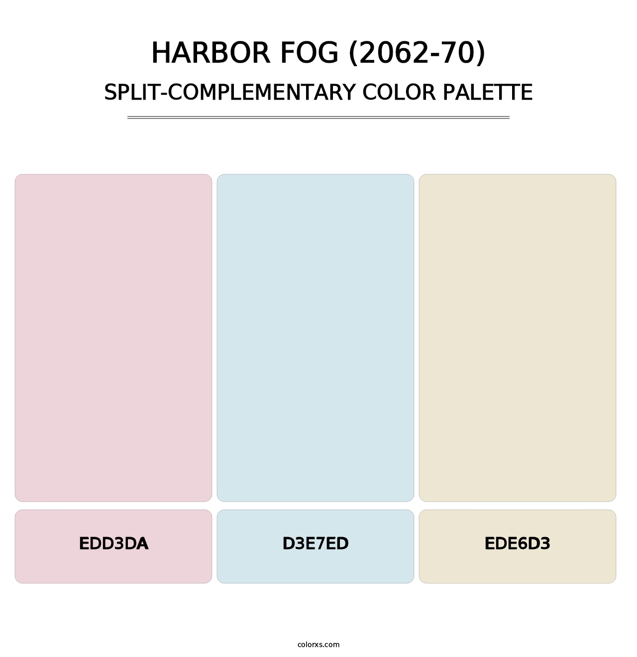Harbor Fog (2062-70) - Split-Complementary Color Palette