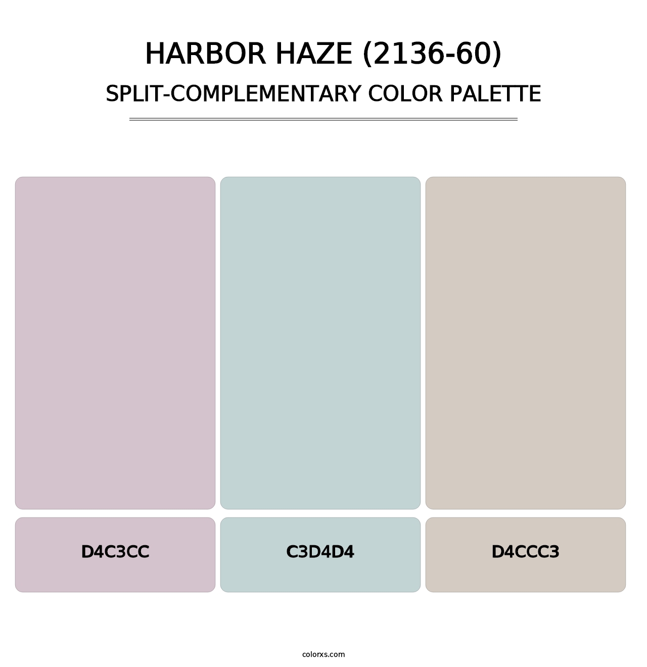 Harbor Haze (2136-60) - Split-Complementary Color Palette