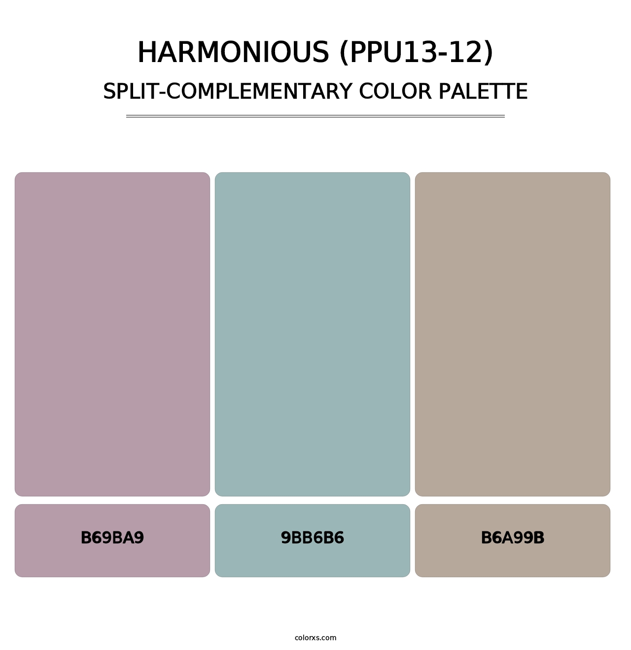 Harmonious (PPU13-12) - Split-Complementary Color Palette