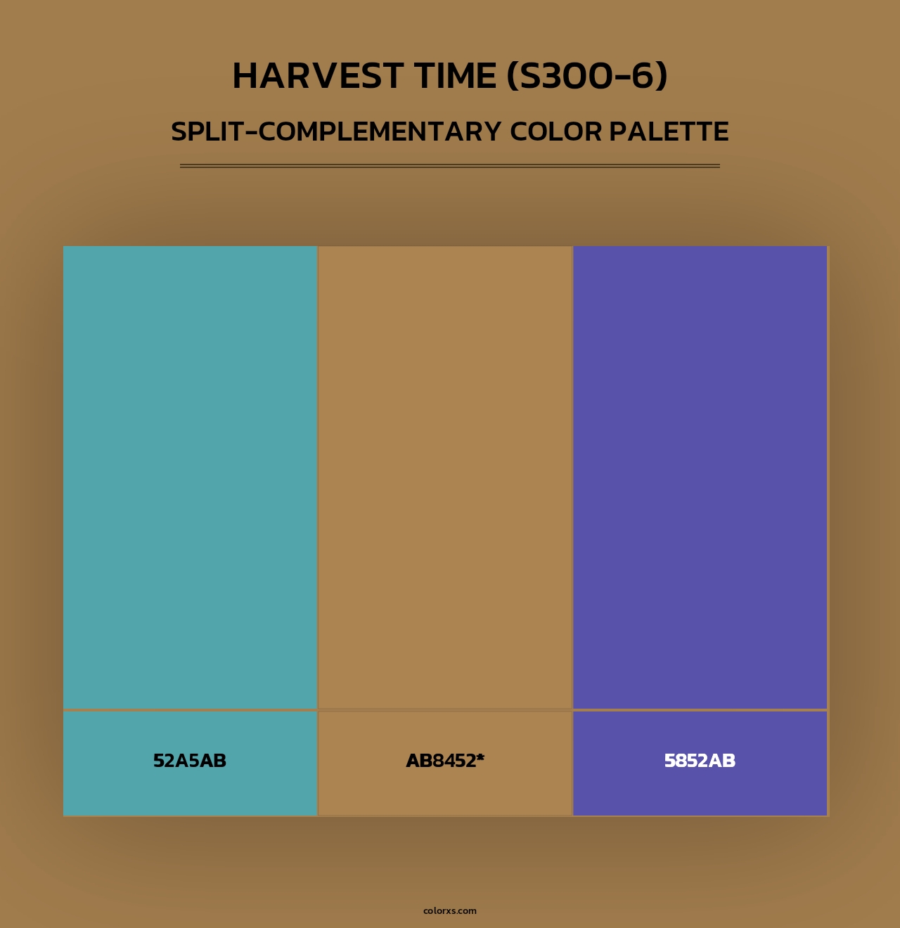 Harvest Time (S300-6) - Split-Complementary Color Palette