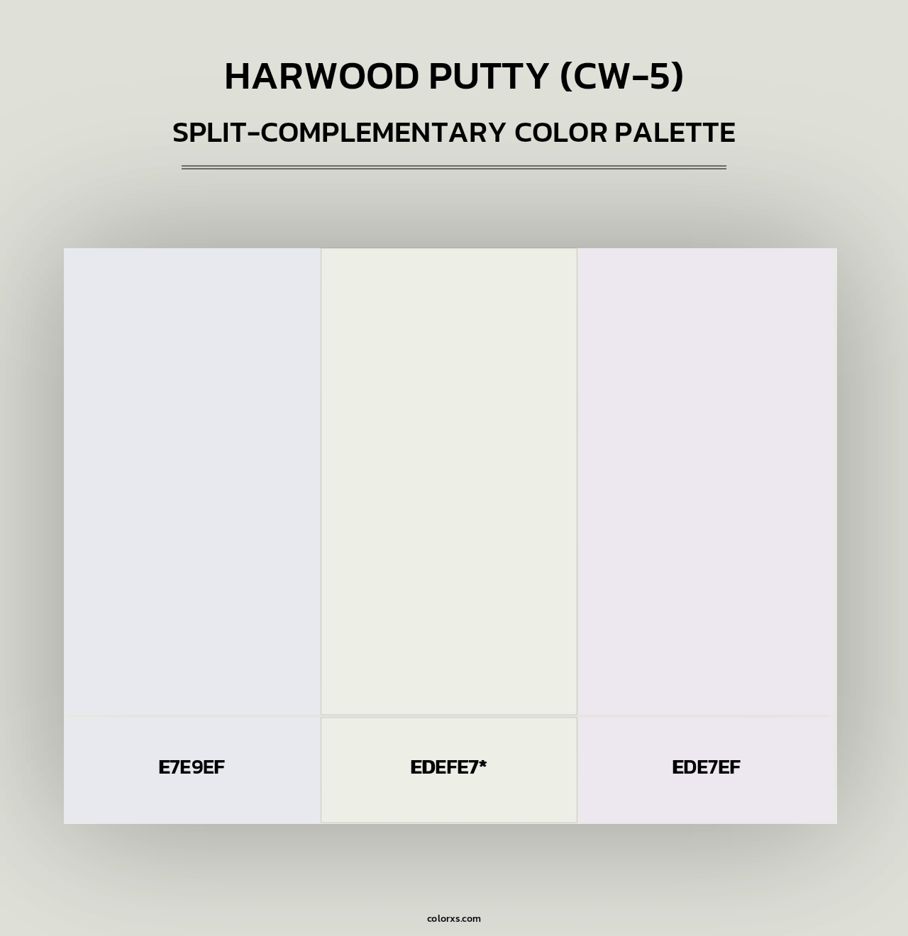 Harwood Putty (CW-5) - Split-Complementary Color Palette