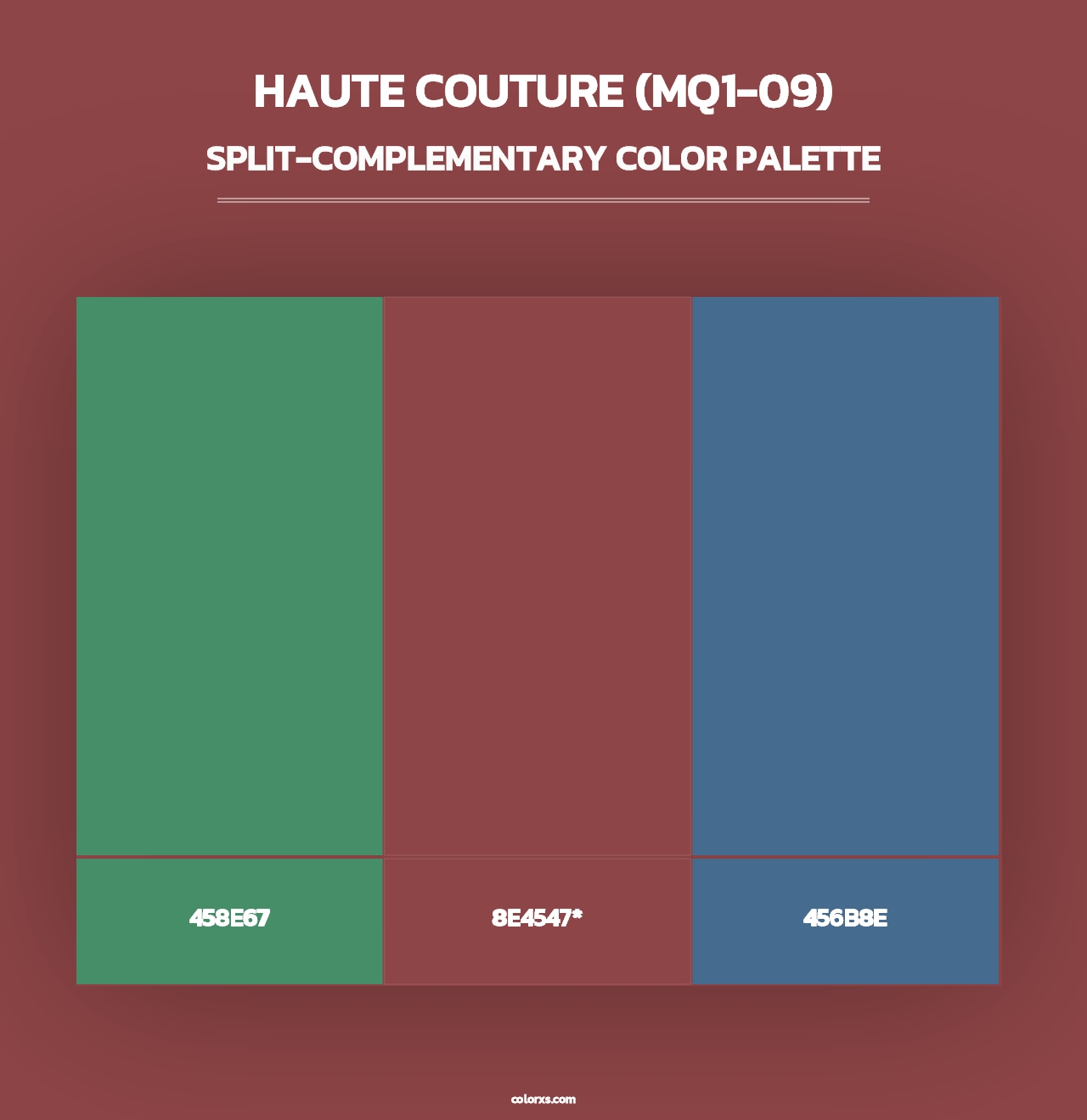 Haute Couture (MQ1-09) - Split-Complementary Color Palette