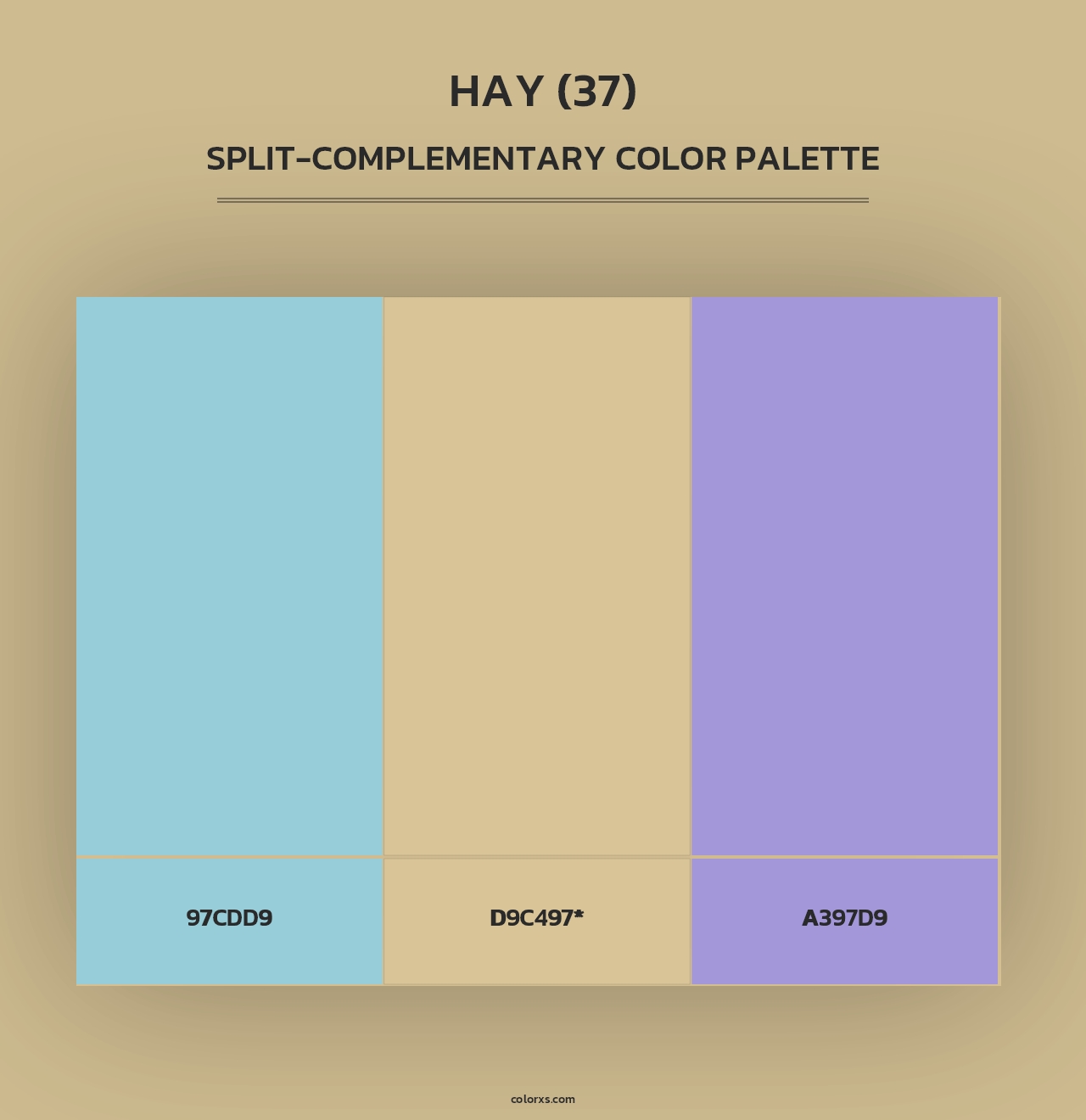 Hay (37) - Split-Complementary Color Palette
