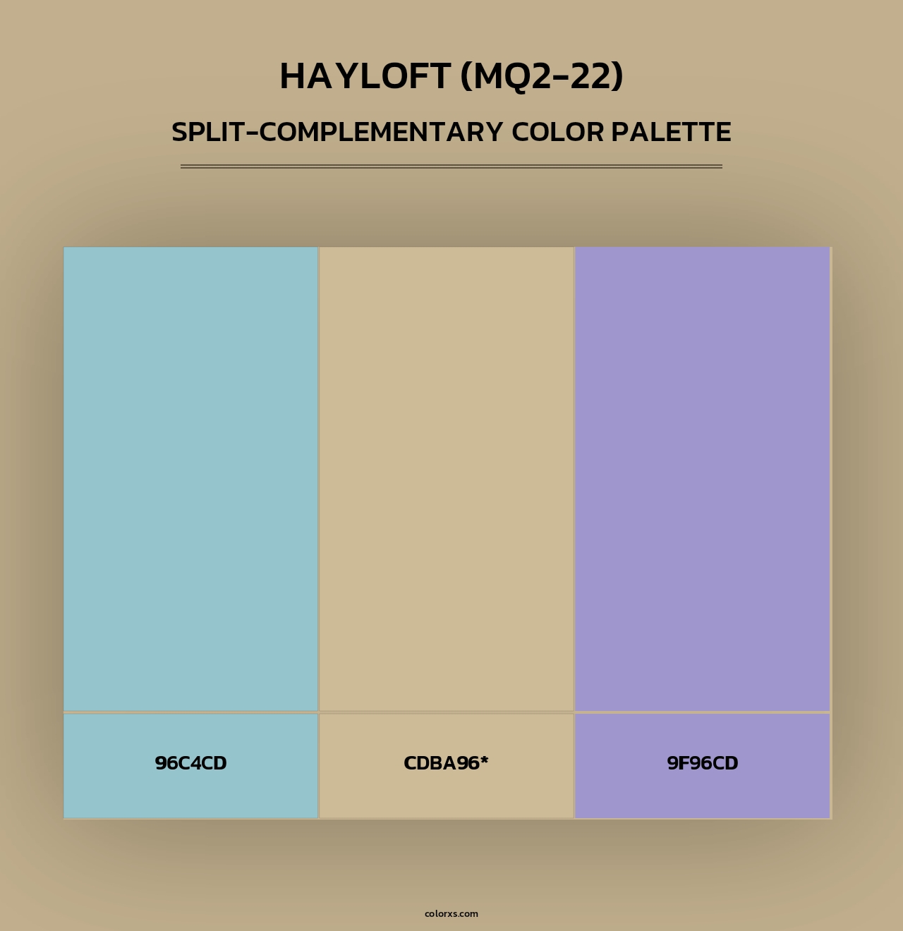 Hayloft (MQ2-22) - Split-Complementary Color Palette