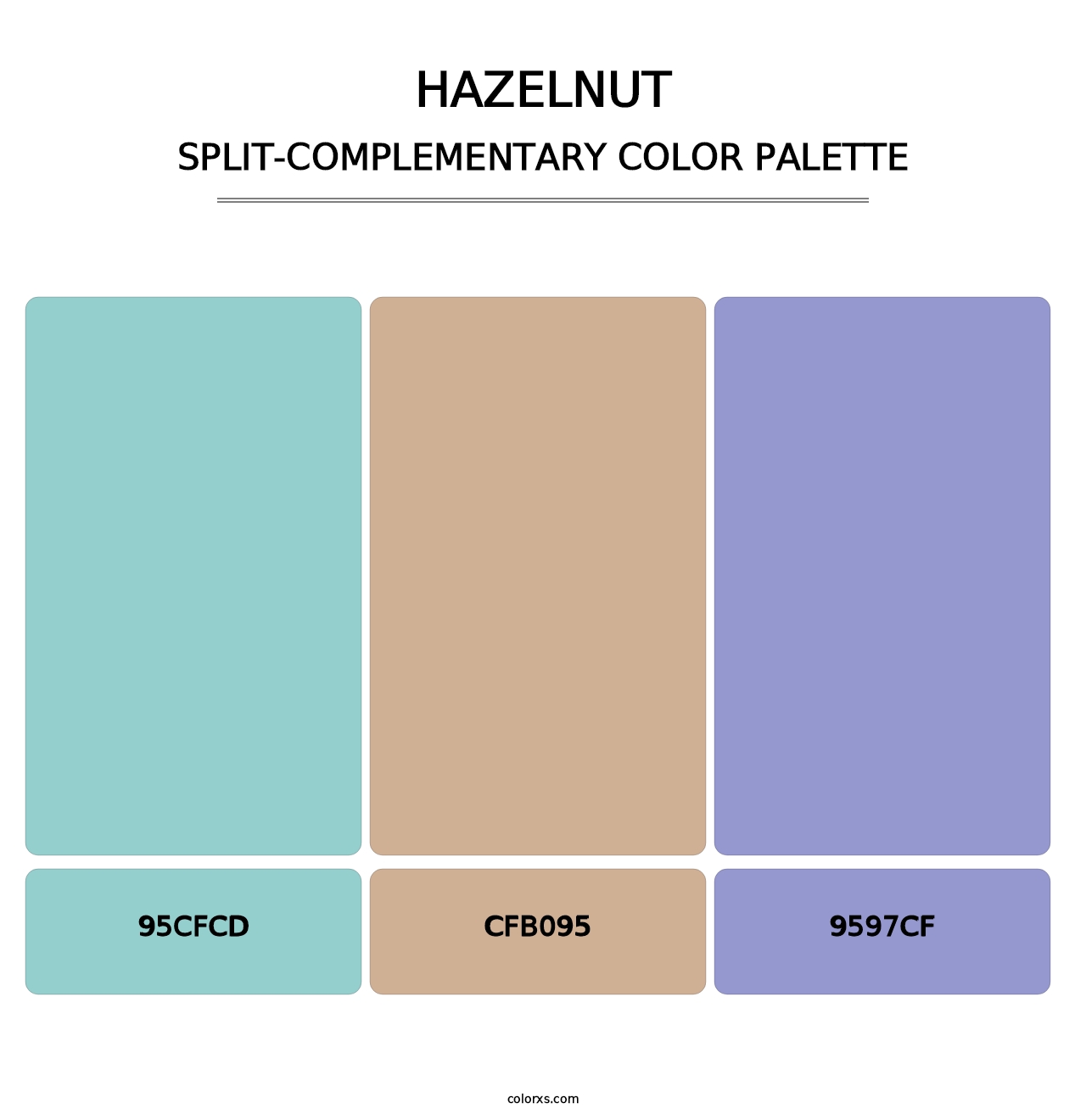 Hazelnut - Split-Complementary Color Palette