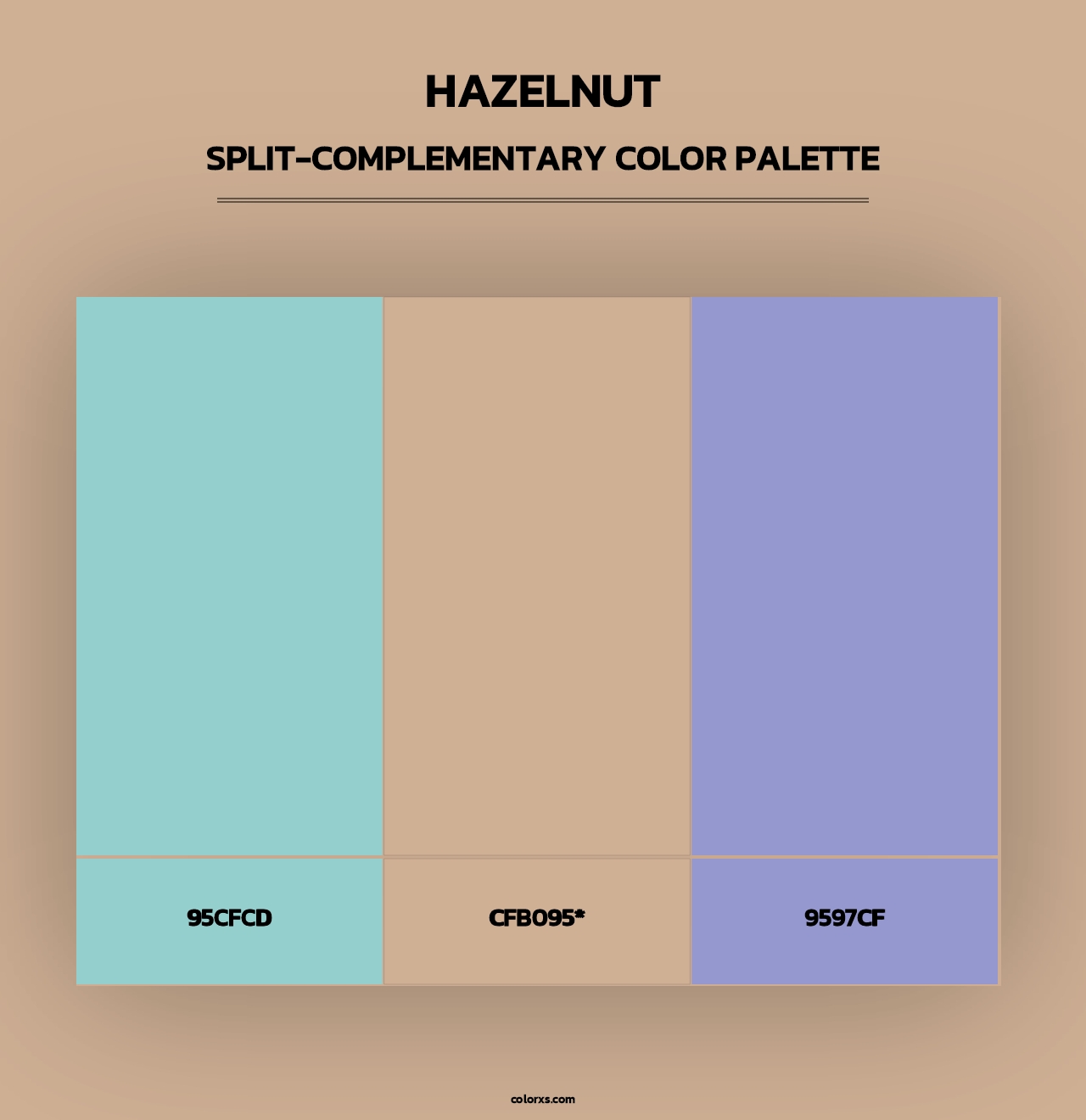 Hazelnut - Split-Complementary Color Palette