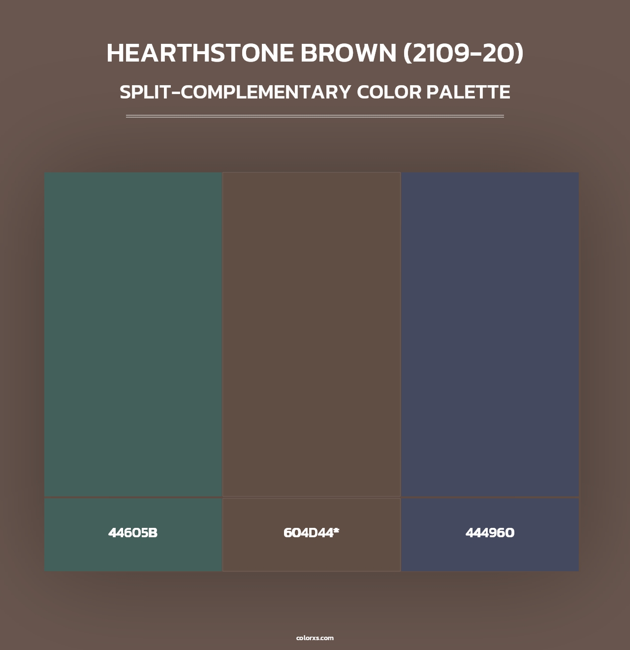 Hearthstone Brown (2109-20) - Split-Complementary Color Palette