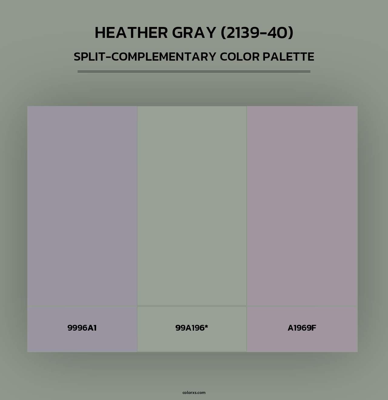 Heather Gray (2139-40) - Split-Complementary Color Palette