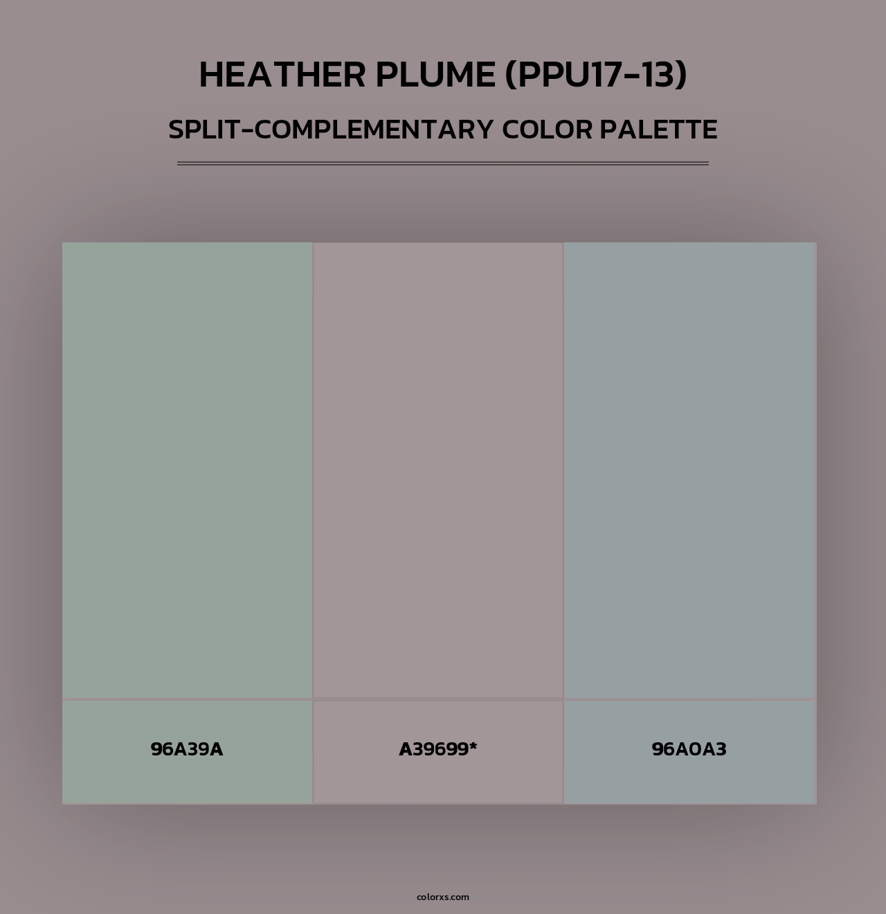 Heather Plume (PPU17-13) - Split-Complementary Color Palette