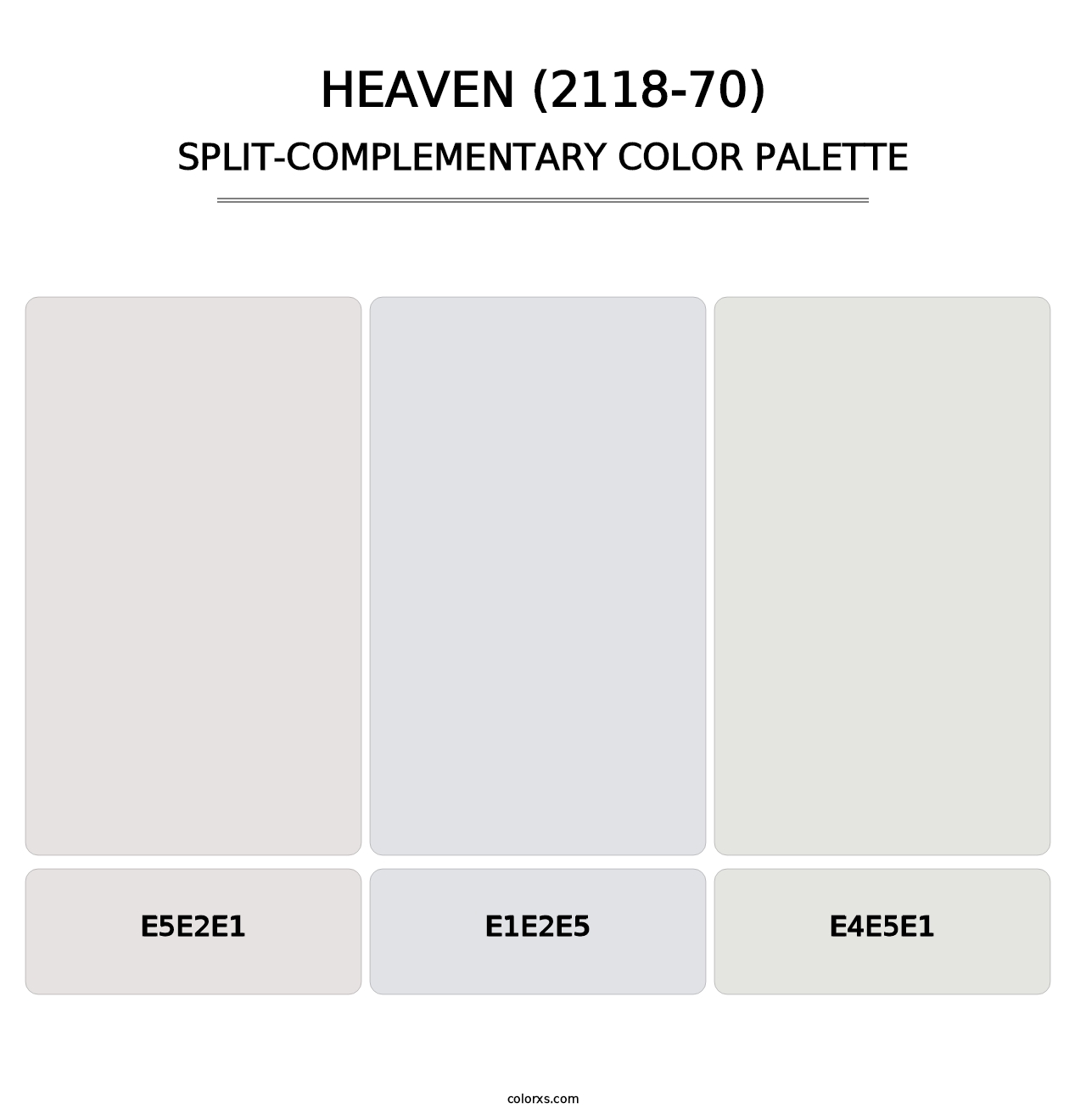 Heaven (2118-70) - Split-Complementary Color Palette