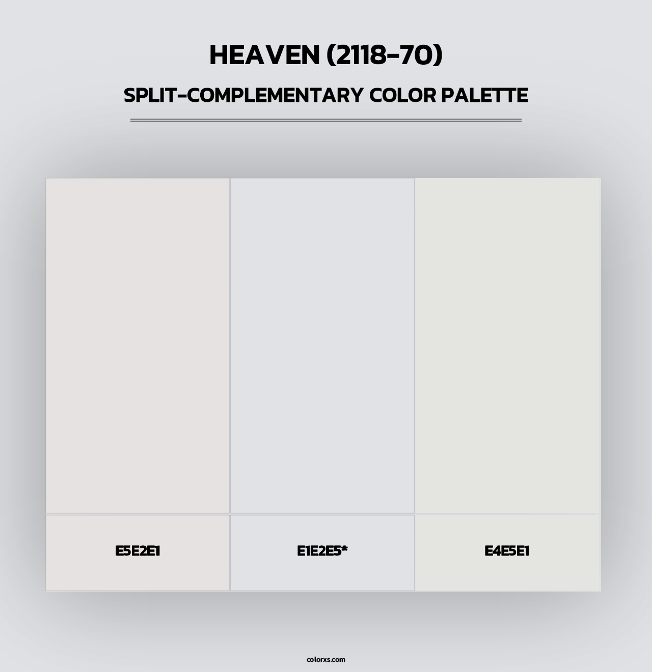 Heaven (2118-70) - Split-Complementary Color Palette
