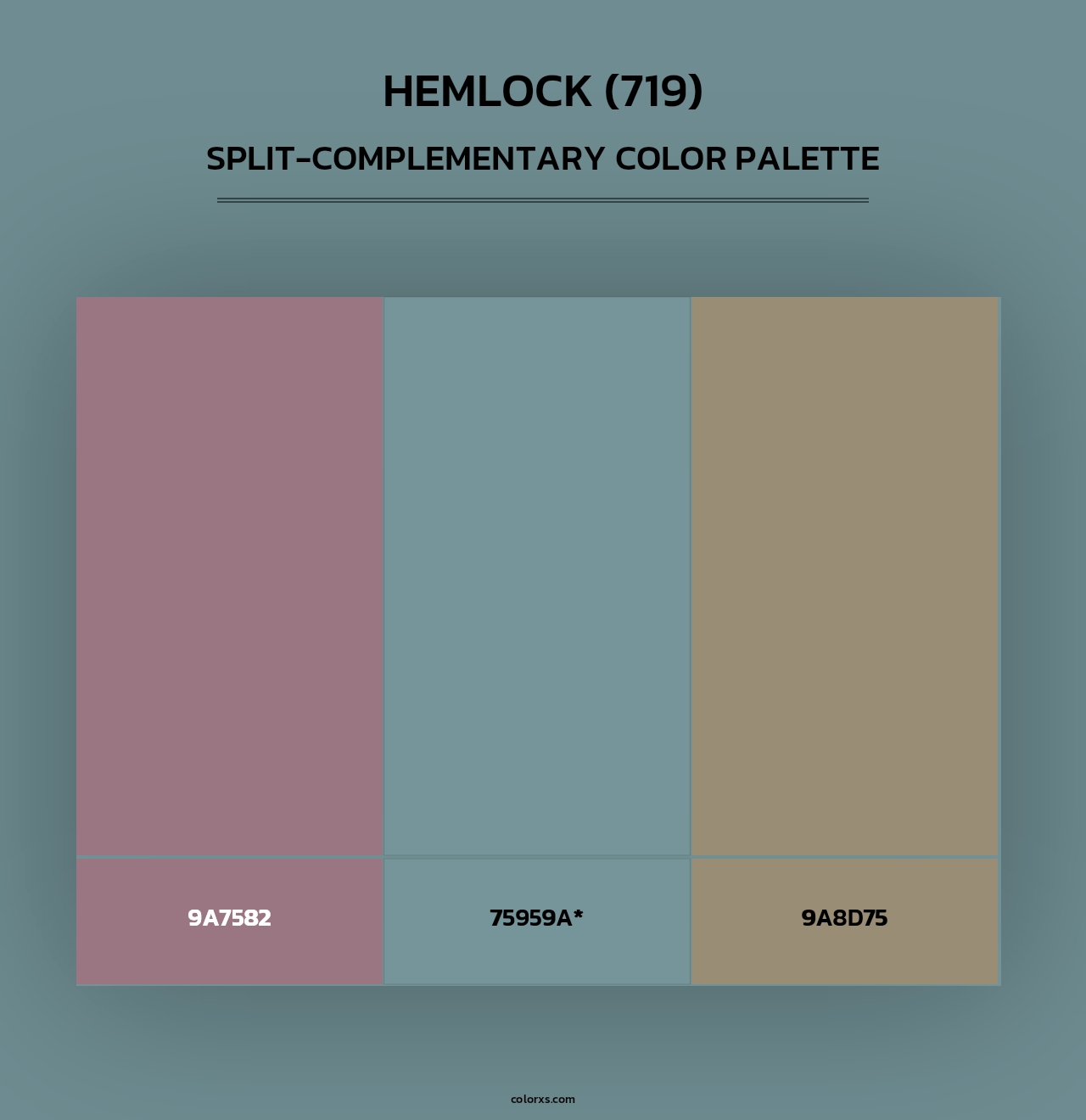 Hemlock (719) - Split-Complementary Color Palette