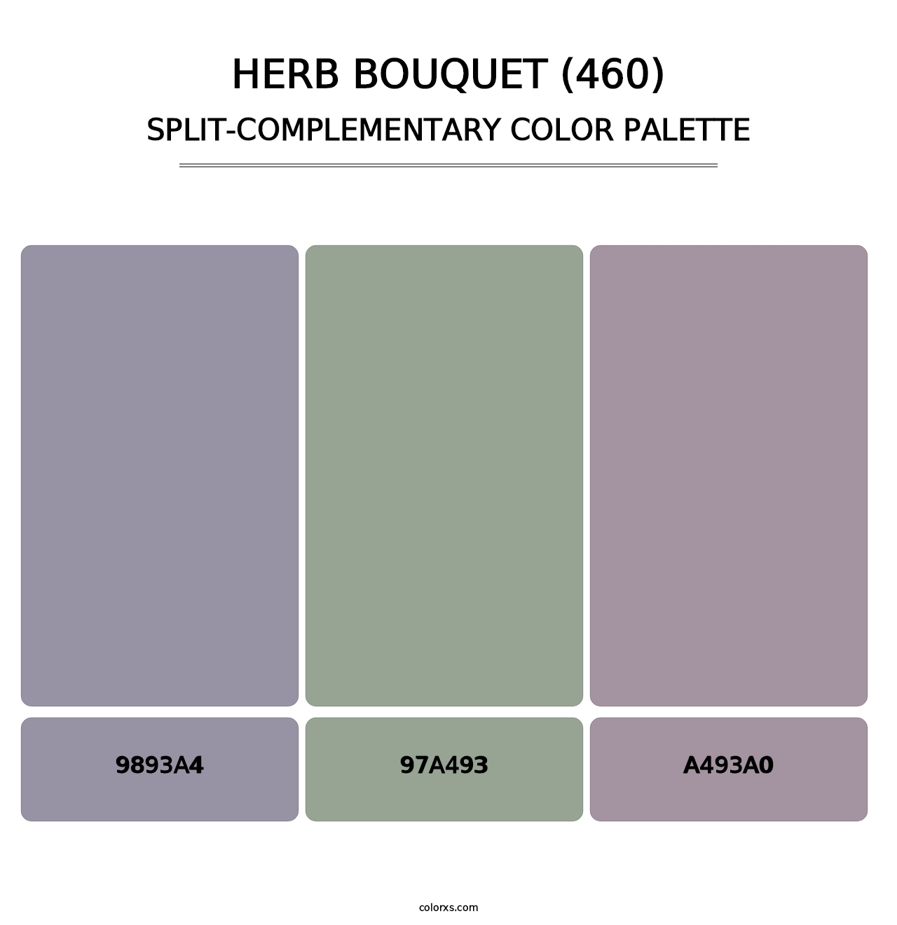 Herb Bouquet (460) - Split-Complementary Color Palette