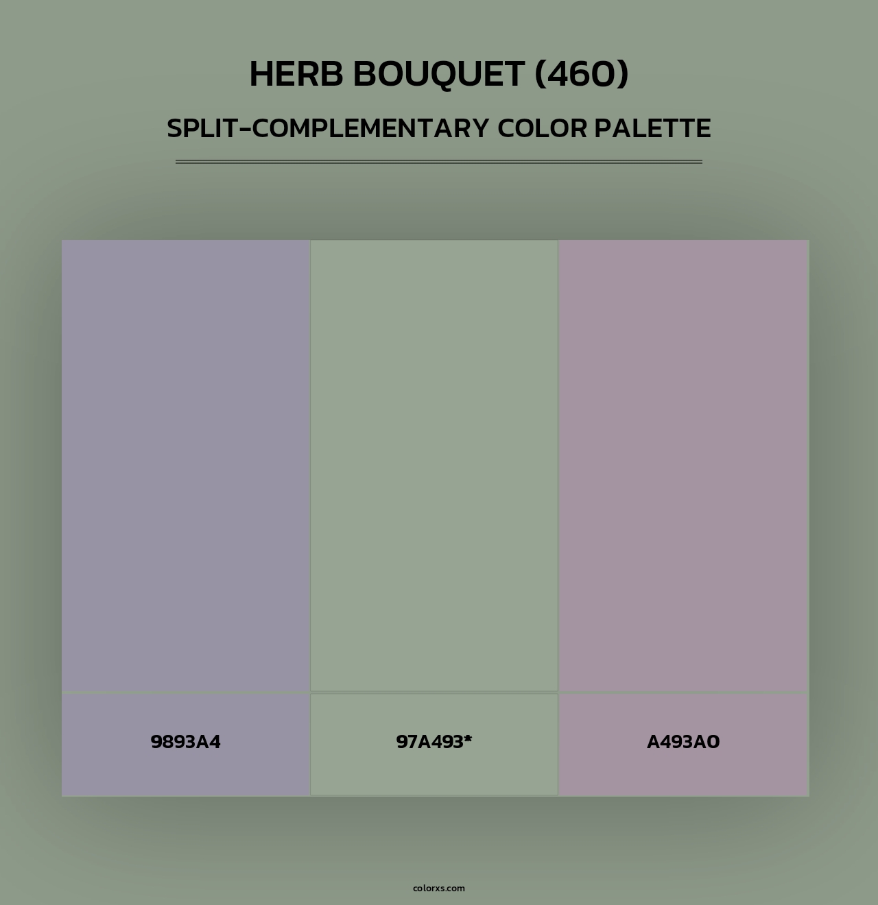 Herb Bouquet (460) - Split-Complementary Color Palette