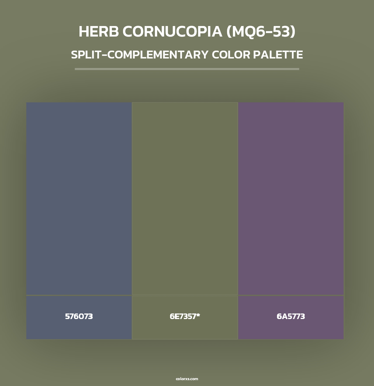 Herb Cornucopia (MQ6-53) - Split-Complementary Color Palette