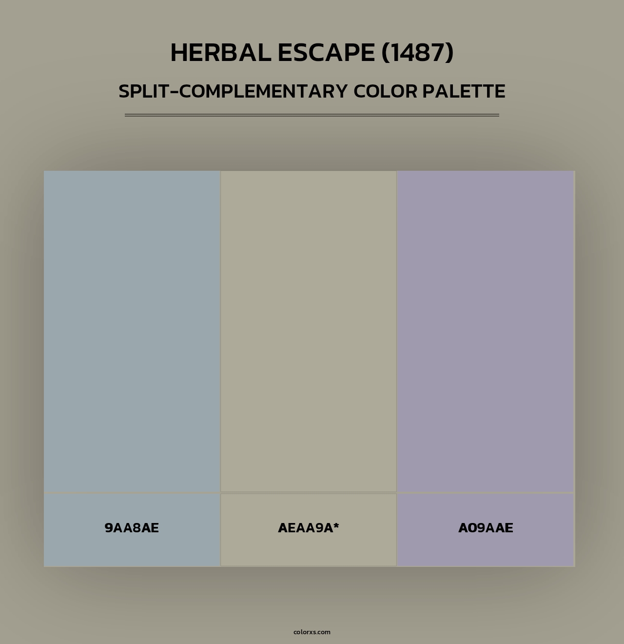 Herbal Escape (1487) - Split-Complementary Color Palette