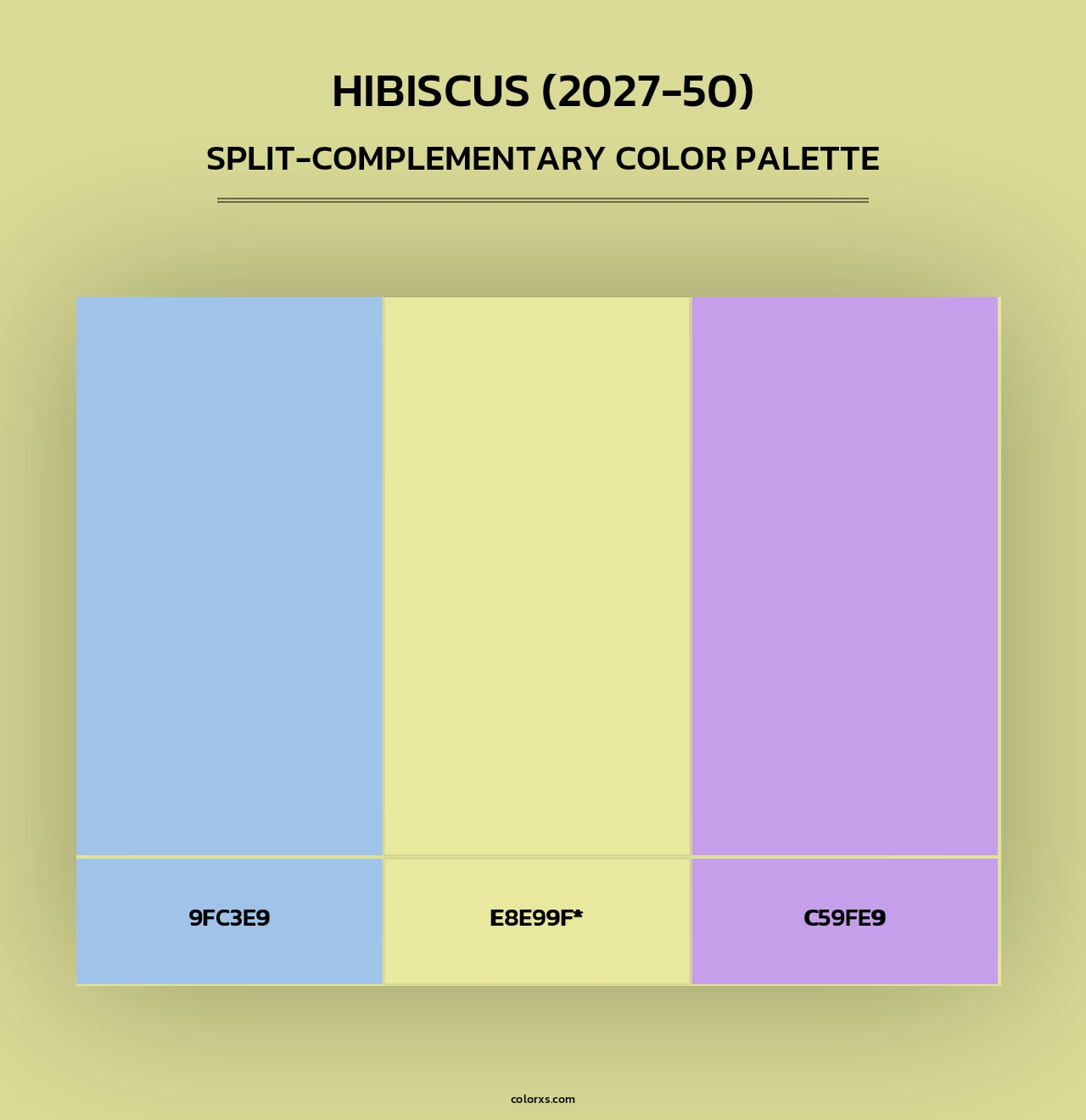 Hibiscus (2027-50) - Split-Complementary Color Palette