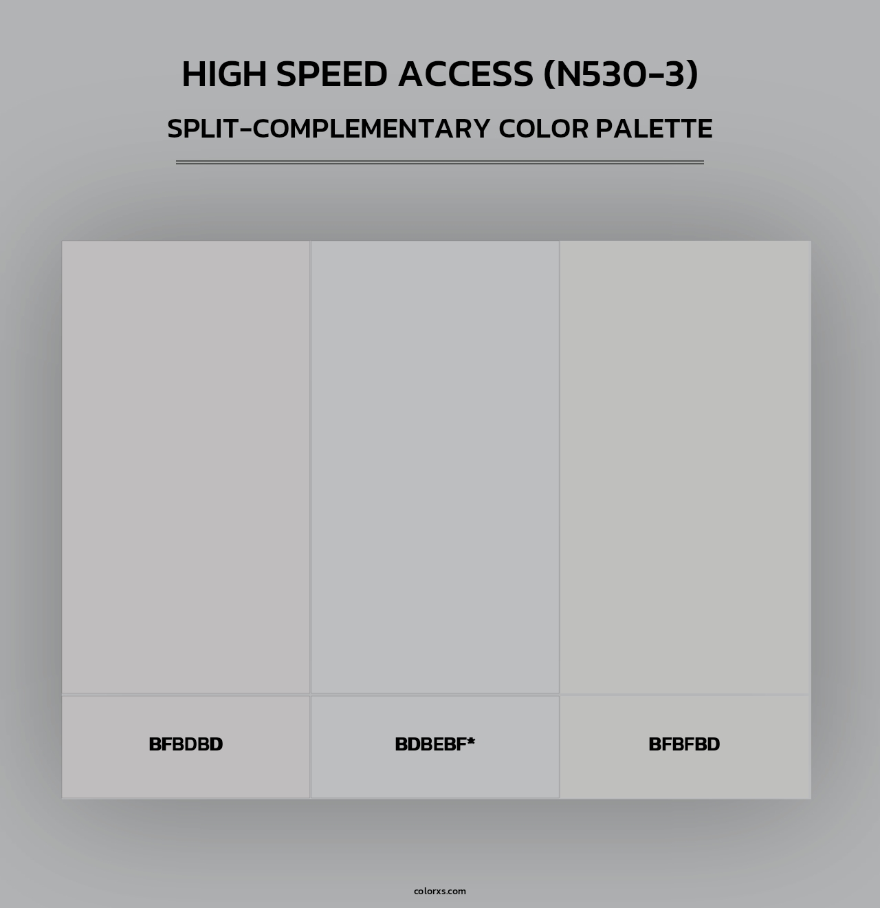 High Speed Access (N530-3) - Split-Complementary Color Palette