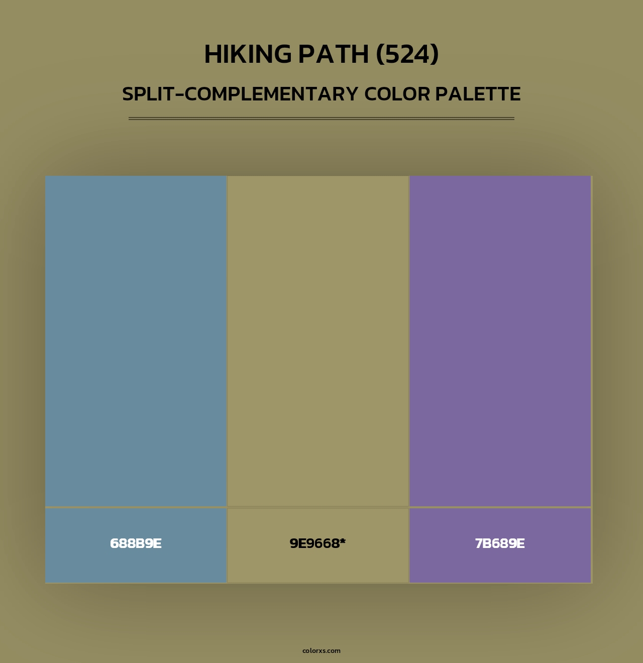 Hiking Path (524) - Split-Complementary Color Palette