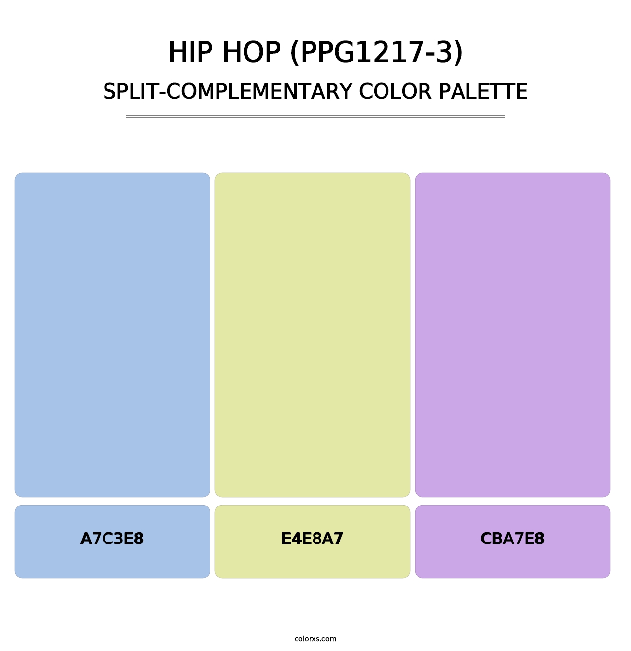 Hip Hop (PPG1217-3) - Split-Complementary Color Palette