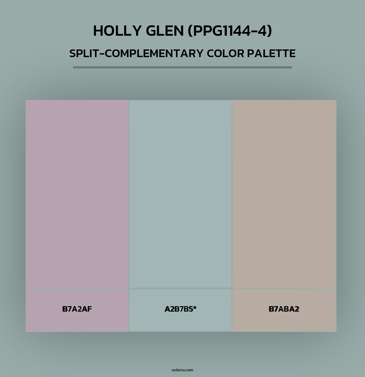 Holly Glen (PPG1144-4) - Split-Complementary Color Palette