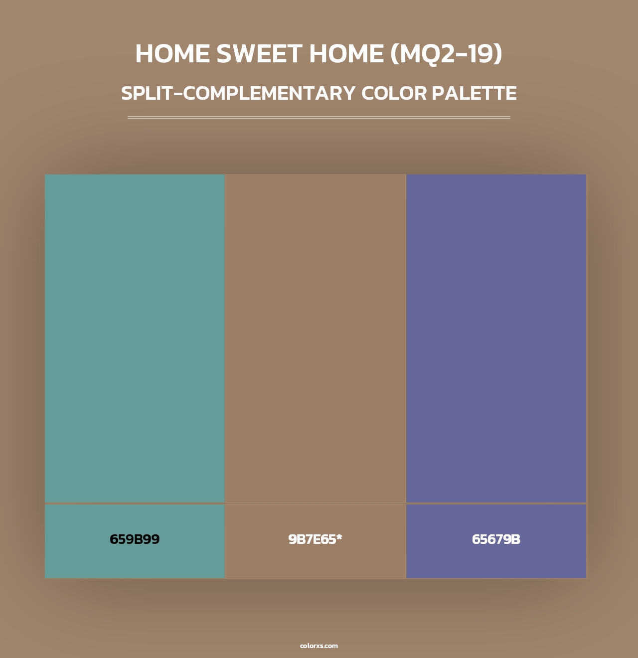 Home Sweet Home (MQ2-19) - Split-Complementary Color Palette