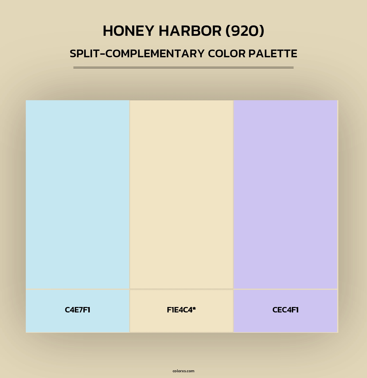 Honey Harbor (920) - Split-Complementary Color Palette