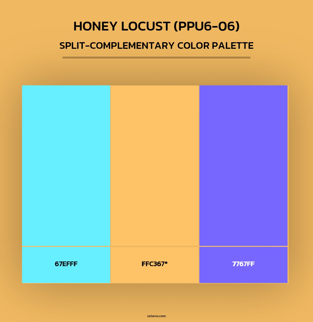 Honey Locust (PPU6-06) - Split-Complementary Color Palette
