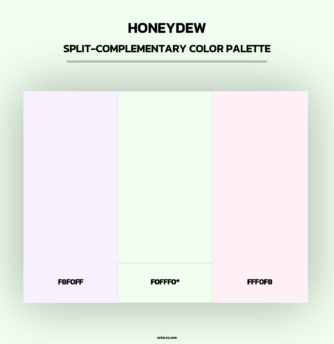 Honeydew - Split-Complementary Color Palette