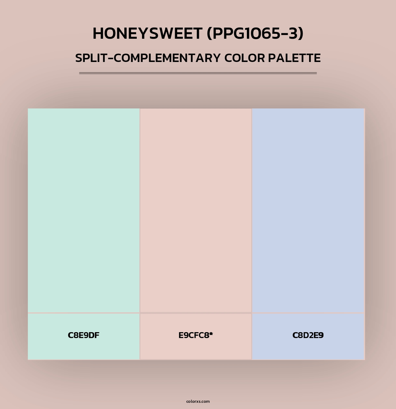Honeysweet (PPG1065-3) - Split-Complementary Color Palette