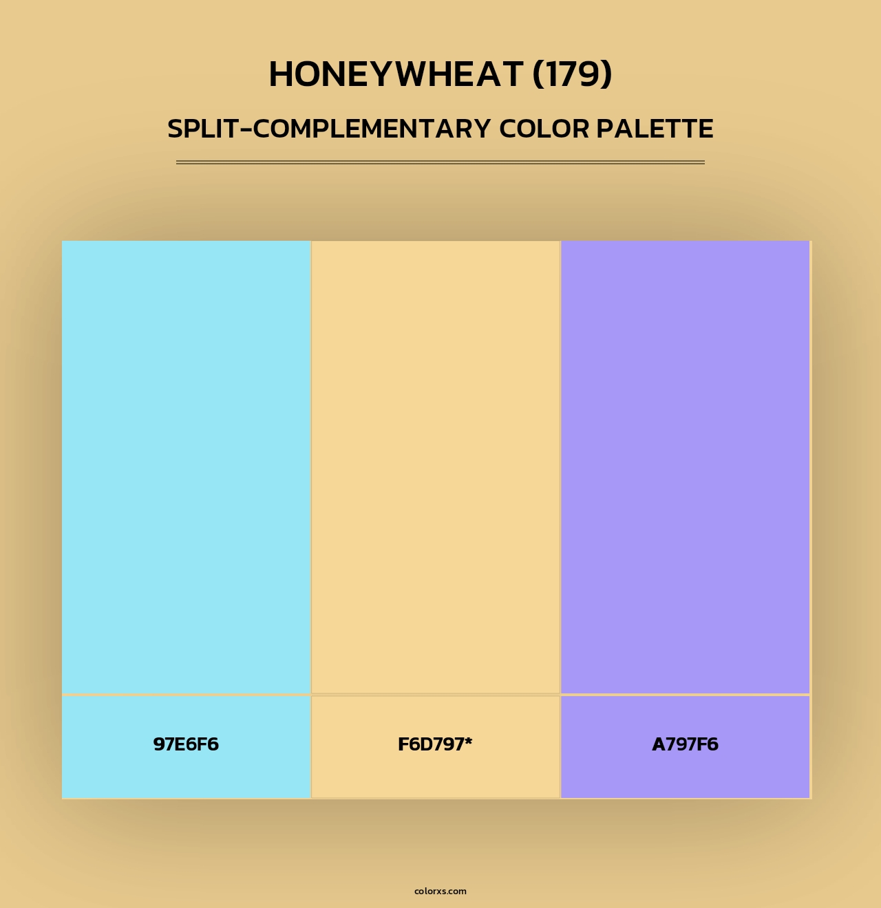 Honeywheat (179) - Split-Complementary Color Palette
