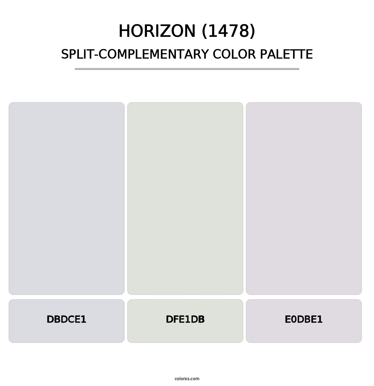 Horizon (1478) - Split-Complementary Color Palette