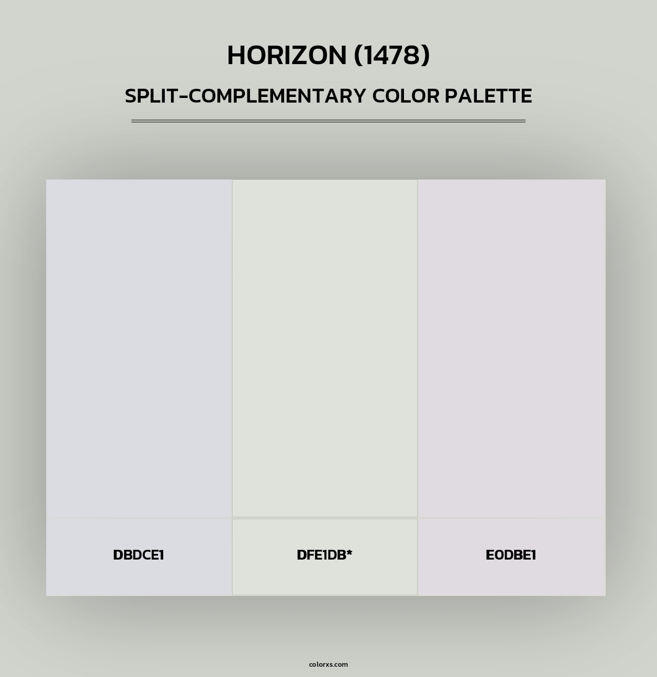 Horizon (1478) - Split-Complementary Color Palette
