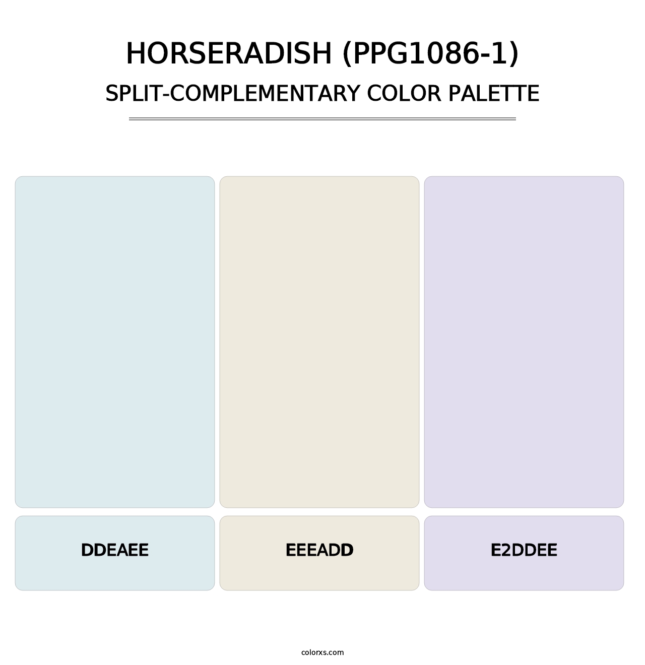 Horseradish (PPG1086-1) - Split-Complementary Color Palette