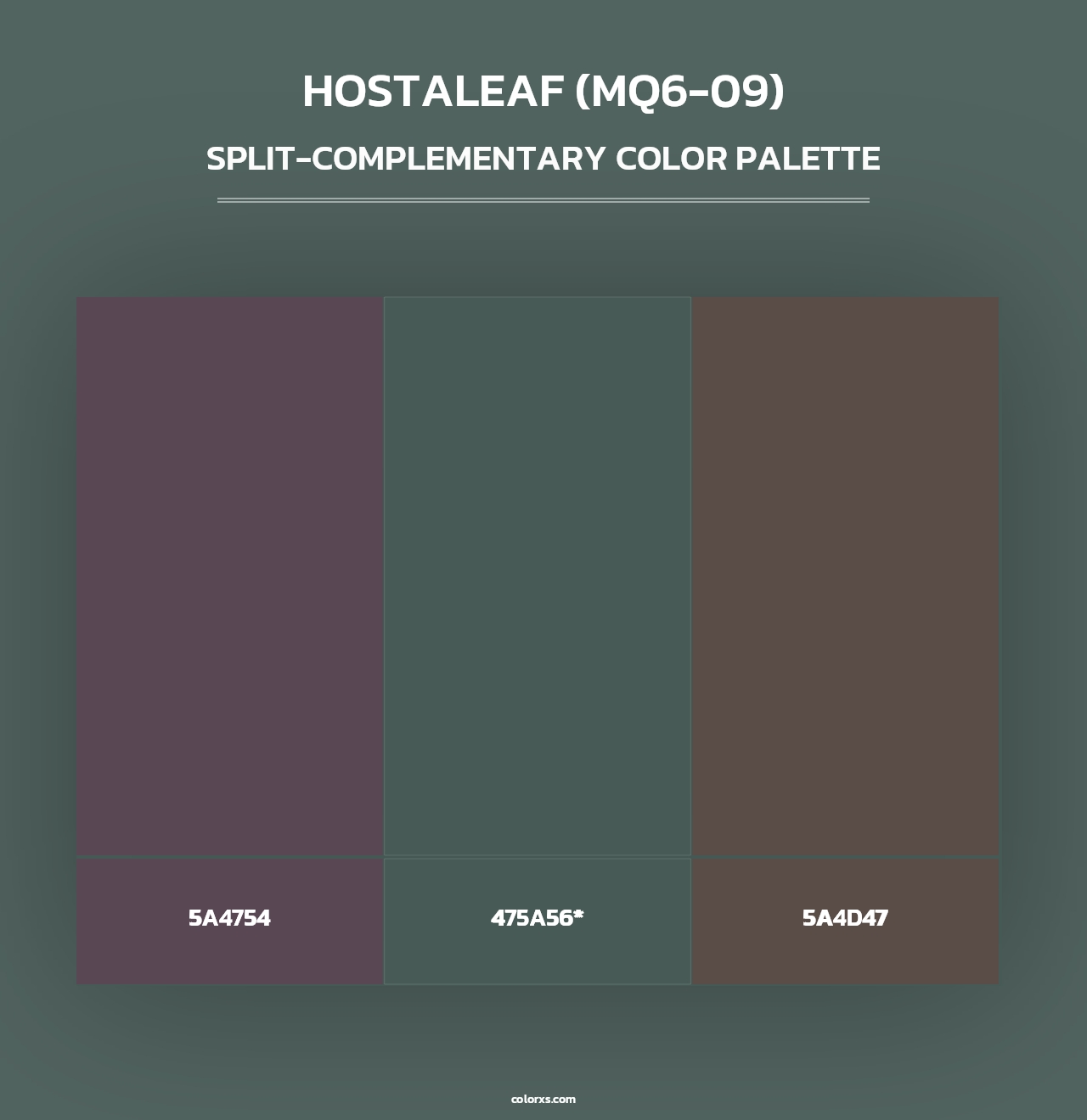 Hostaleaf (MQ6-09) - Split-Complementary Color Palette