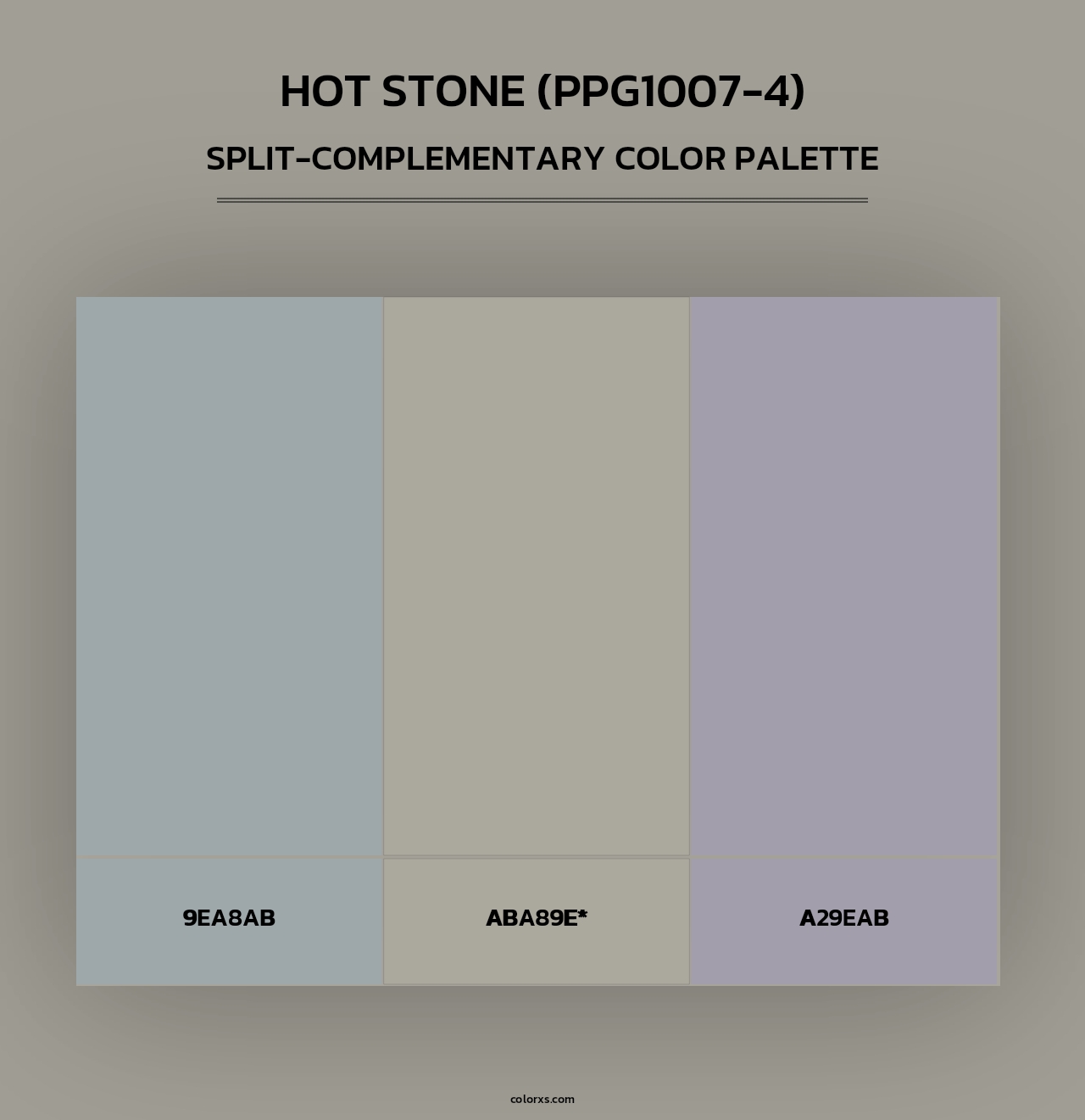 Hot Stone (PPG1007-4) - Split-Complementary Color Palette