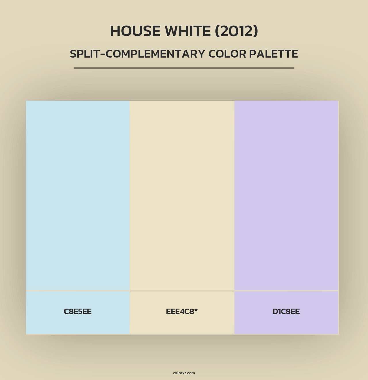 House White (2012) - Split-Complementary Color Palette