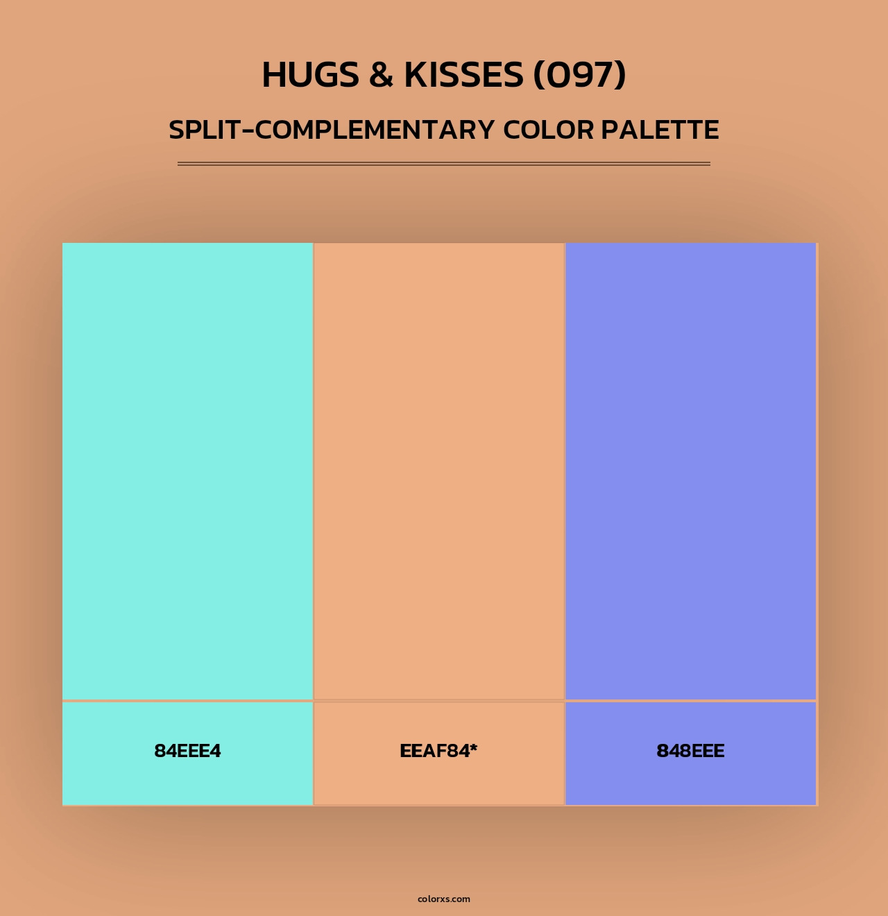 Hugs & Kisses (097) - Split-Complementary Color Palette
