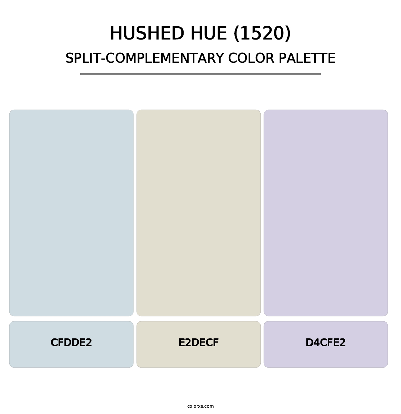 Hushed Hue (1520) - Split-Complementary Color Palette