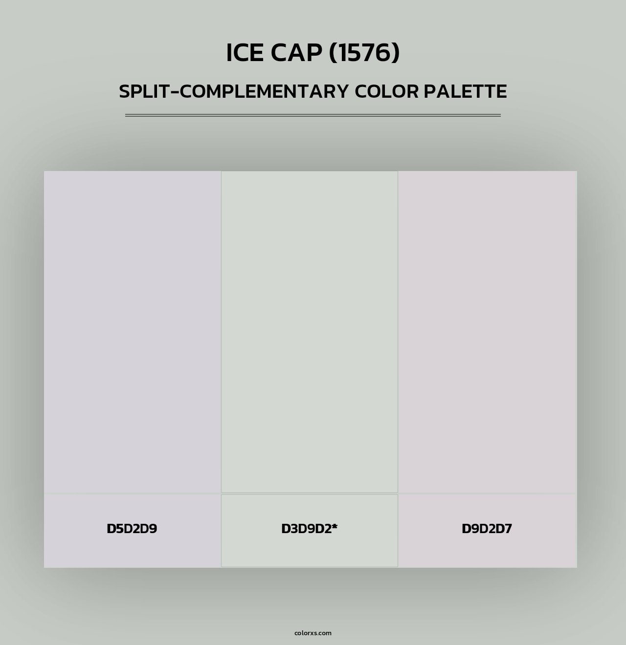 Ice Cap (1576) - Split-Complementary Color Palette