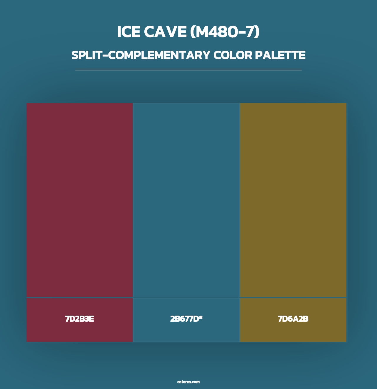 Ice Cave (M480-7) - Split-Complementary Color Palette