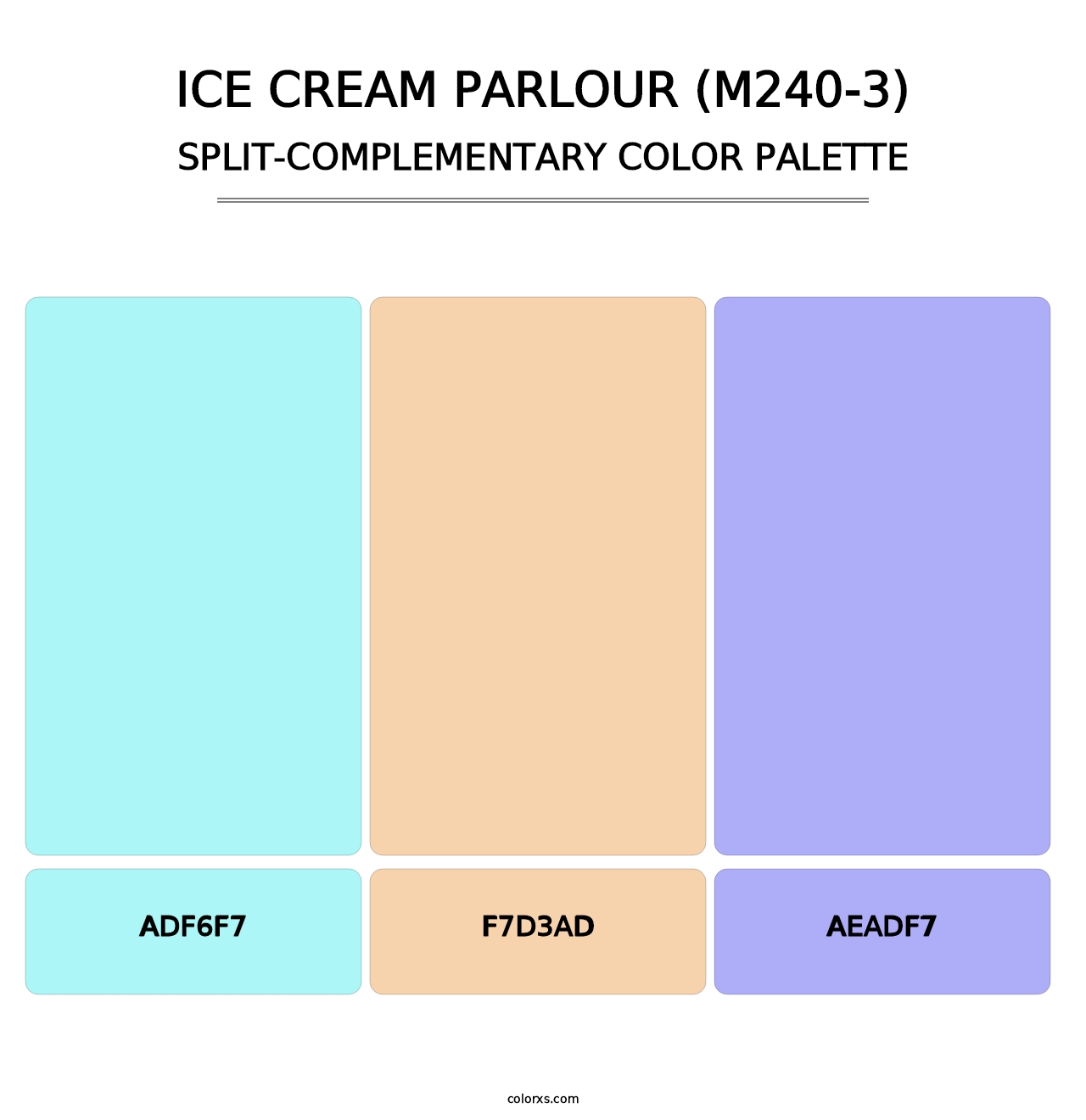 Ice Cream Parlour (M240-3) - Split-Complementary Color Palette